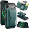DG.MING M6 Series RFID Tri-fold Card Bag Removable Leather Phone Case