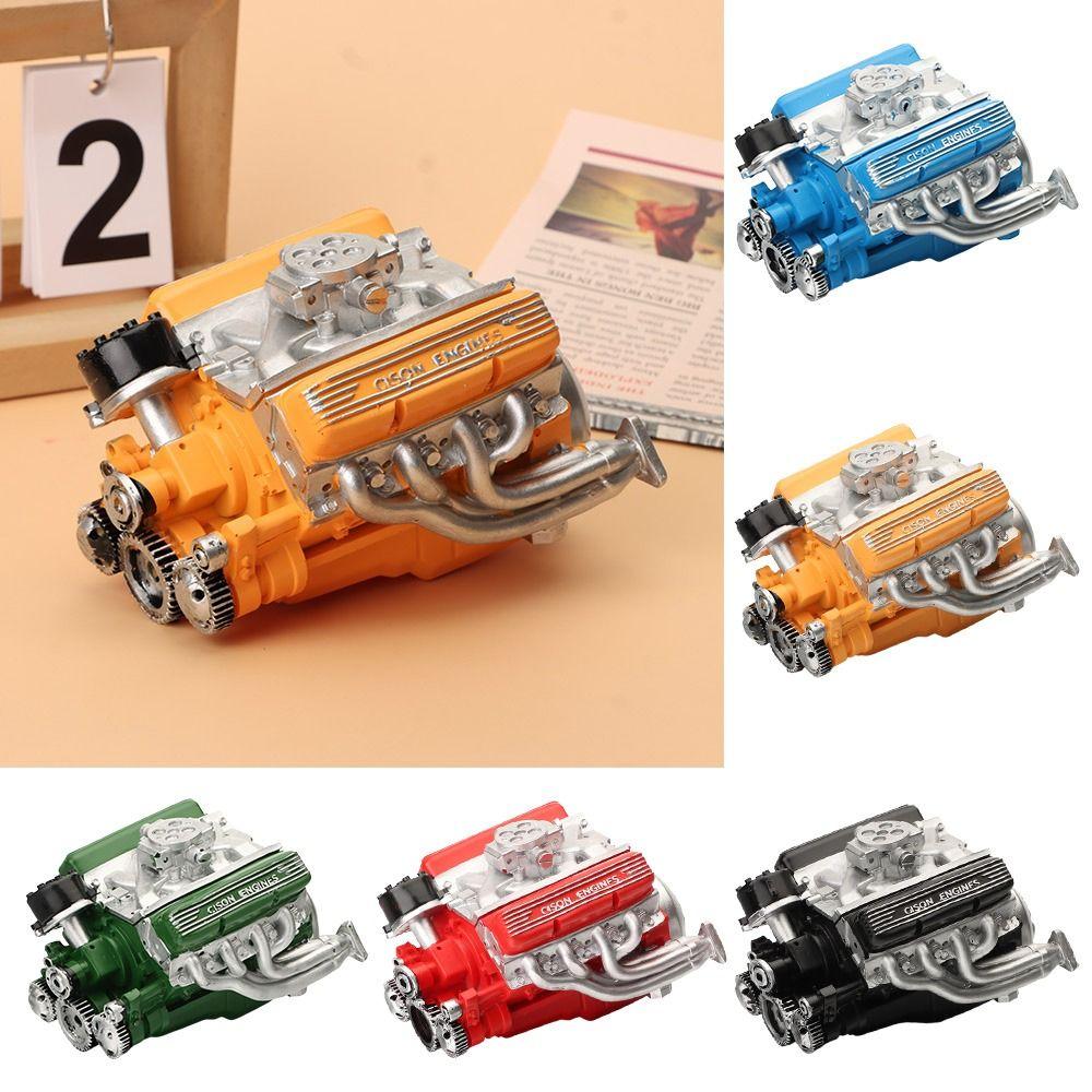 New Simulation V8 Model Engine Kit Resin Crafts Car Engine Model Ornaments DIY Small-Block Engine Model for Adults Gift