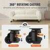 SucceBuy 4Pcs Leveling Casters Heavy Duty Swivel Caster Wheels with Handle Design Height Adjustable Feet for Workbench Machine