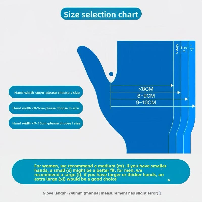 Одноразовые кухонные перчатки, перчатки пищевого качества, 100 пар в упаковке, прозрачные и плотные, для кейтеринга, индивидуальная упаковка.