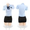 Cute Sexy Lingerie Women Slim Fit Student Clothe Cosplay Sexy Schoolgirl Outfit JK Uniform Hip Wrap Skirt Role Temptation In Bed