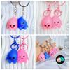 2pcs/set Luminous Doll Little Burning Man Keychain Pendant Cartoon Couple Pendants  Gifts