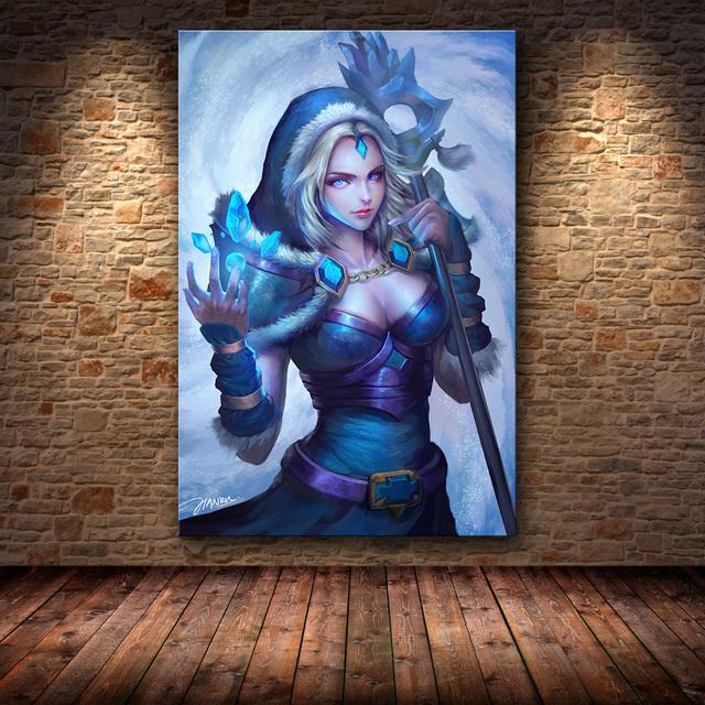 Без рамы, украшение для плаката, картина DOTA2 на HD холсте, холст, настенная живопись, холст, настенное искусство, холст