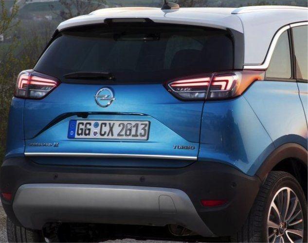 Opel Crossland - CHROME trims, trunk lid, rear