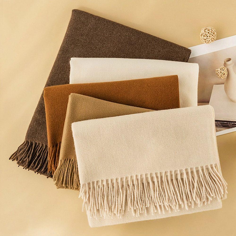 All-Match Long Scarf Tassel Headkerchief Fashion Hijab for Men Women