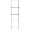 VidaXL 5-Tier Shelf Transparent 40x40x130 Cm Tempered Glass 249506