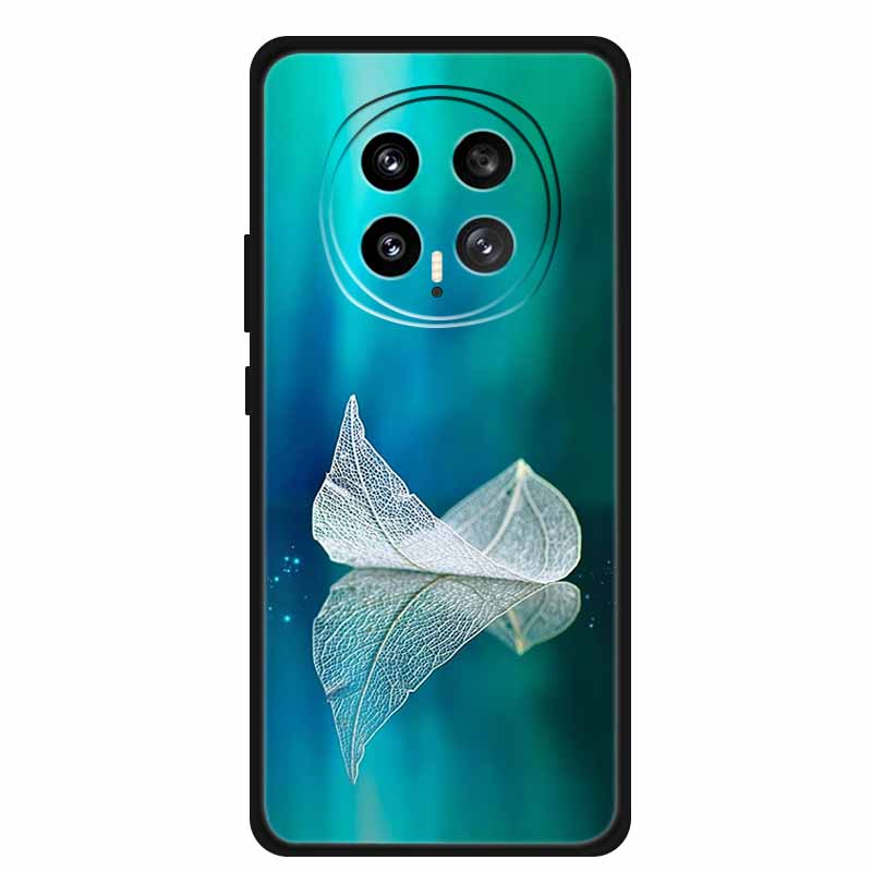 Защитный чехол для мобильного телефона For Honor Magic8 5G, с цветочным рисунком, мягкий, черный силикон, задняя крышка для Honor Magic 8 2025, чехол Funda