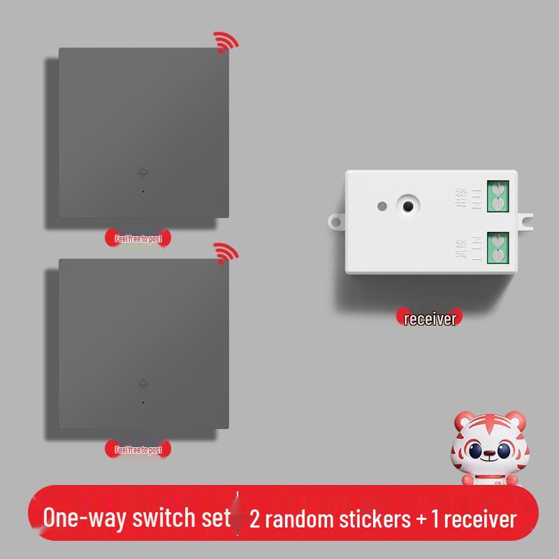 Умный беспроводной выключатель света с двойным управлением - Не требует проводки, 220В, система удаленного управления "мастер-ведомый"