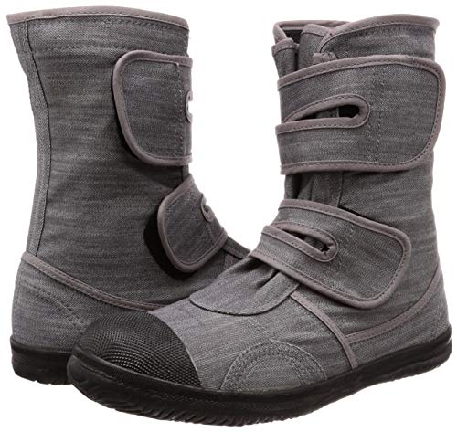 GD Japan Work Boots with Steel Toe Cap for High Altitude Landscaping and Agricultural Use, Wide 4E Width, GD-01 Denim, Gray, Size 26 Cm, 4E