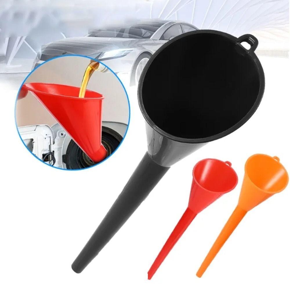 Plastic Car Long Stem Funnel Anti-splash Motorcycle Refueling Tools High Quality Oil Funnel