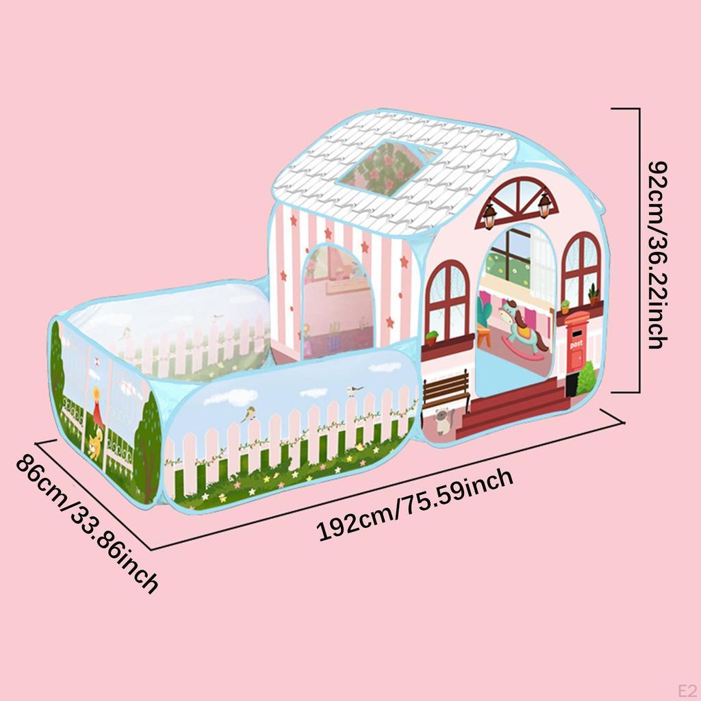 Kids Play Tent Indoor Playhouse, Foldable Toy House, Portable Children Princess Castle