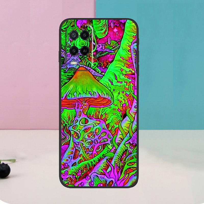Психоделический чехол для грибов для Oppo A5 Pro A6 A15 A16 A76 A96 A17 A57 A98 A58 A78 A18 A38 A54 A74 A94 A40 A60 A80