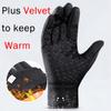 Outdoor Cycling Waterproof Fishing Man Gloves Sport Touchscreen Women Ski  Windproof Non-Slip Fashion Black Gloves Lady