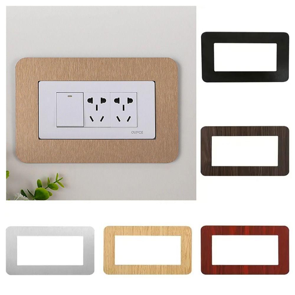 Dustproof Socket Frame Cover Anti-Dirty Acrylic Wall Decor Home Wall Renovation
