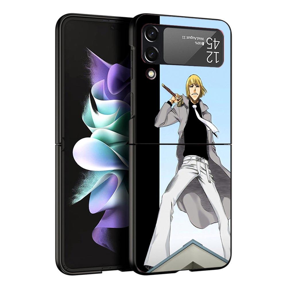 Чехол для телефона Bleach Shinji Hirako Black для Samsung ZFlip7 ZFlip6 ZFlip5 ZFlip4 ZFlip3 5G Жесткий Защитный Galaxy Z Flip 3 4 5 6 7