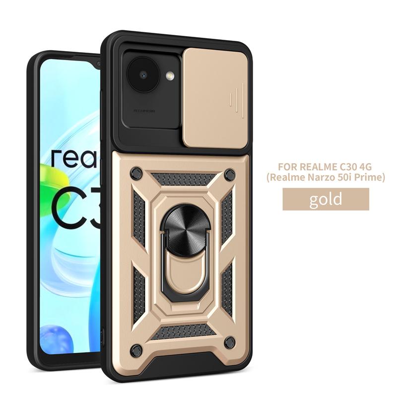 Для OPPO Realme C30 4G чехол Броня Магнитное кольцо-подставка-держатель задняя крышка для Realme C 30 RealmeC30 2022 RMX3581 Чехлы для телефонов