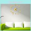 Современные аналоговые 3D настенные часы-наклейка с зеркальной поверхностью и цифрами для домашнего декора