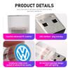RUN1 For Volkswagen VW Colorful Car Ambient Light USB LED Atmosphere Lamp Portable Golf 4 5 6 7 Polo Jetta Sagitar Magotan Passat B5
