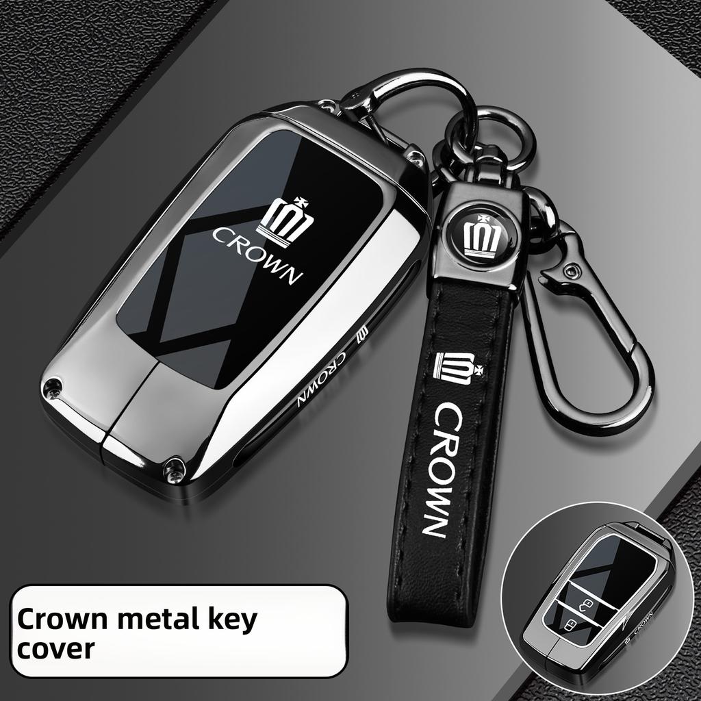 For Toyota Crown Land Release Keycase 2024 13th and 14th Generation Crown Car Special Shell Leather Full Buckle