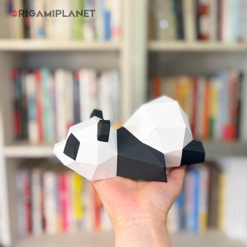 ORIGAMIPLANET 3D Оригами Бумажный Конструктор Панда Fun DIY 3D Модель Панды из Бумаги для Подростков Легкая Ручная Работа Фигурка Животного Скульптура Подарочный Набор для
