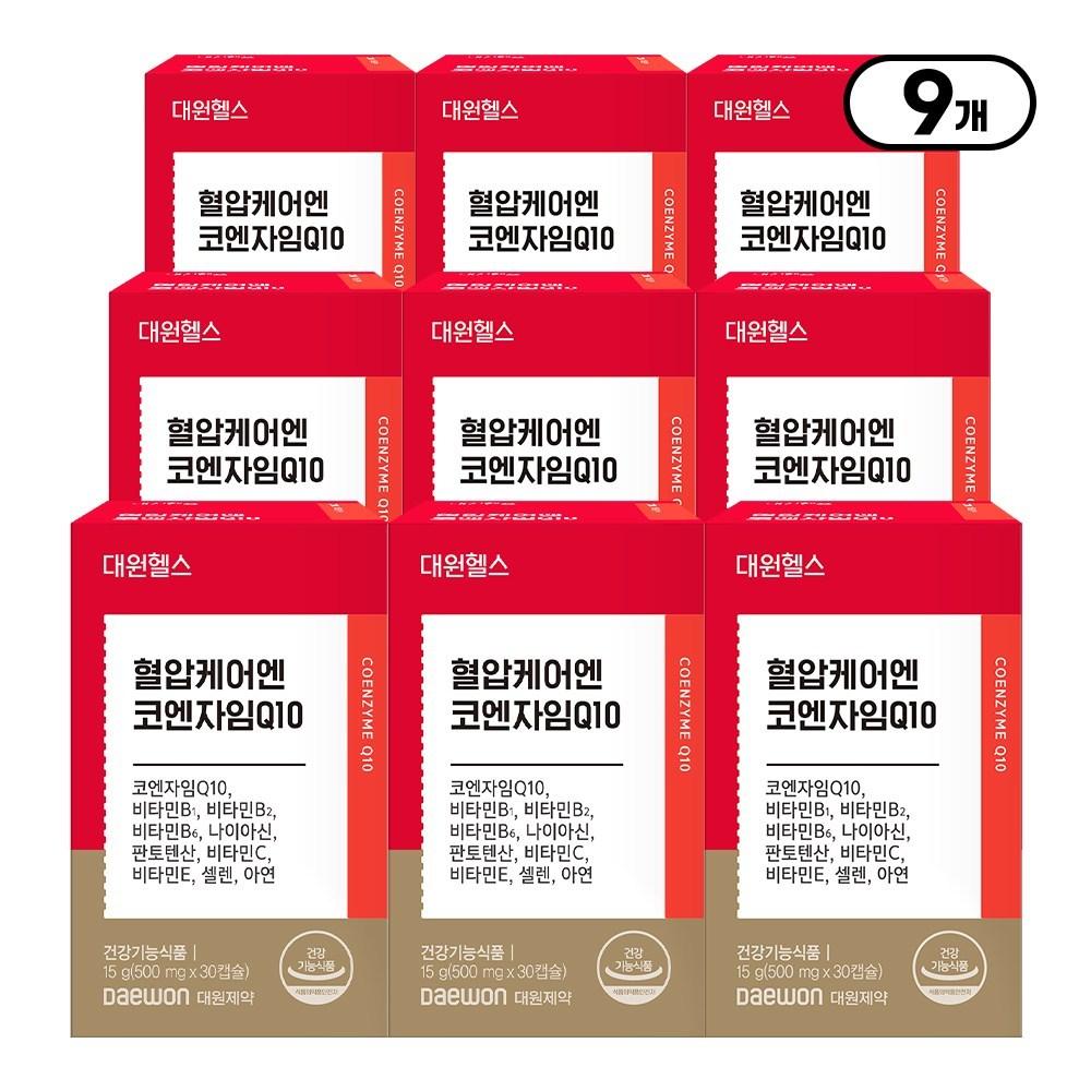 Daewon Pharmaceutical Daewon Health Уход за артериальным давлением N Коэнзим Q10 30 таблеток 9 шт.