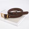 Belt Frosted Design Ladies Leather Belt Vintage Jeans Accessories Commuter Belt
