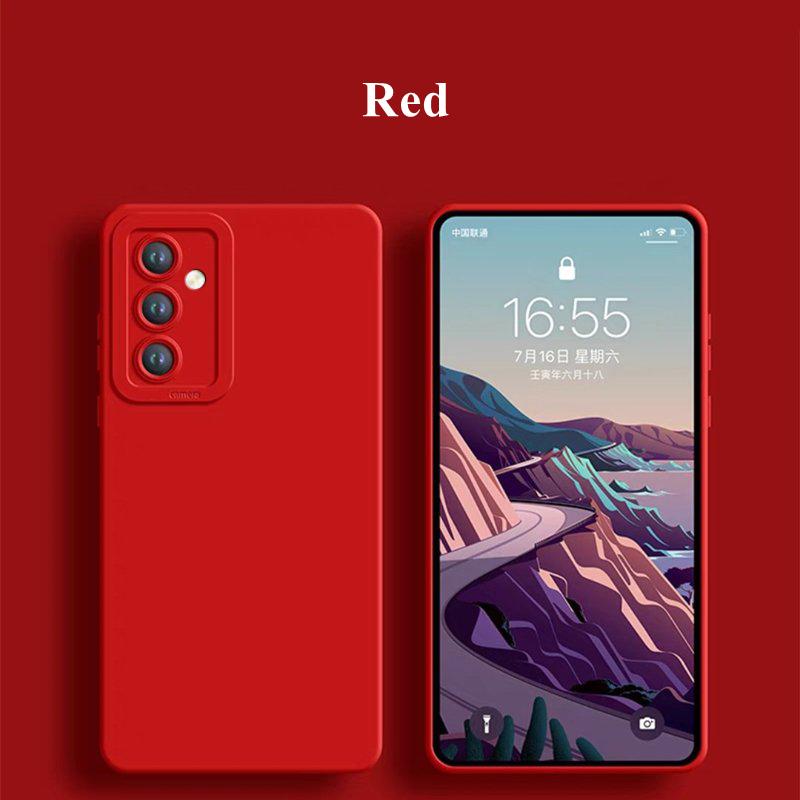 Для Samsung Galaxy A55 5G чехол Samsung Galaxy A55 Funda Camera Protector жидкий силиконовый чехол-накладка цвета конфет Galaxy A55