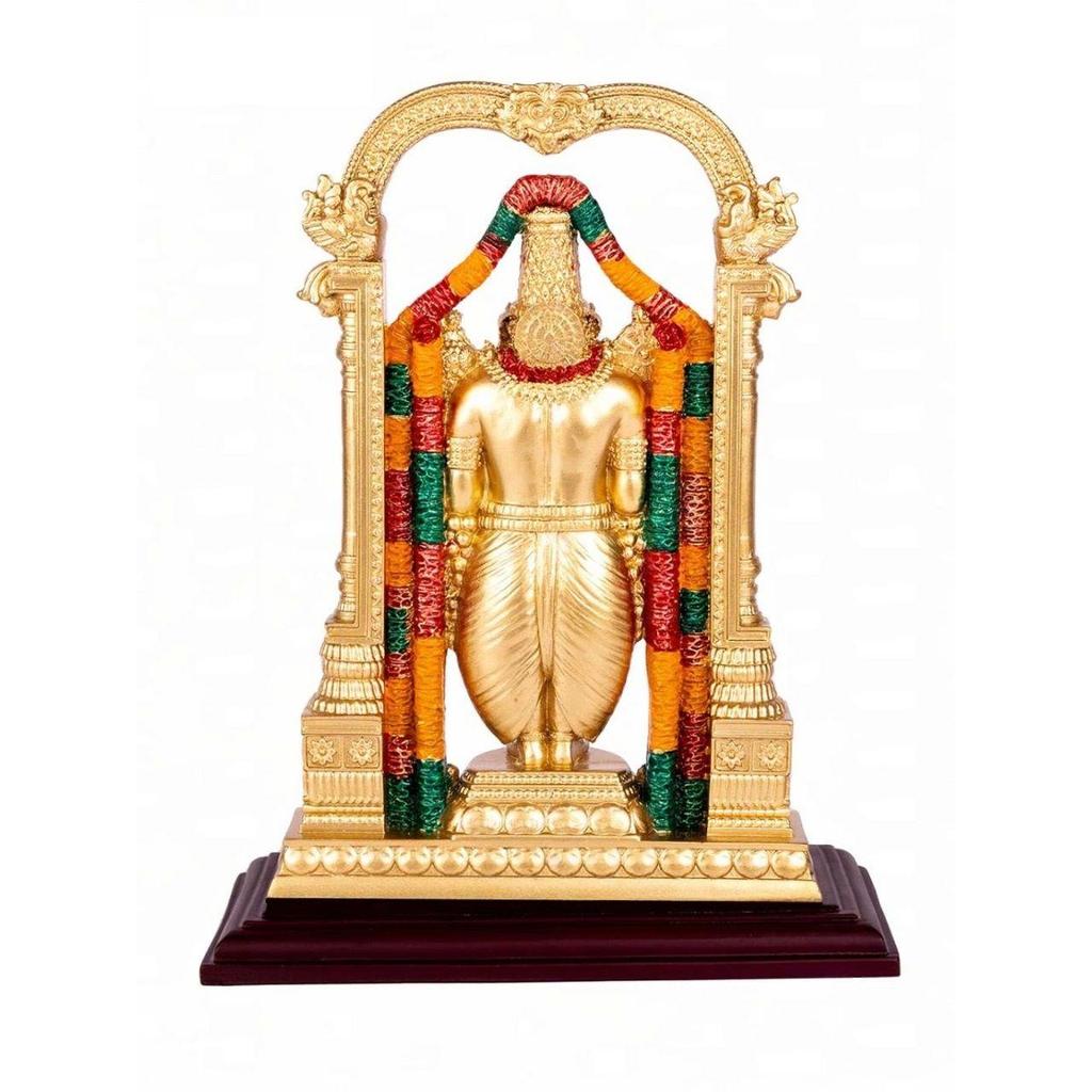 Divine Handicrafts, Lord Tirupati Balaji Venkateswara Statue, Tirupati Balaji, Perumal God Resin Idol, 8.5 Inch - Height, Muliticolor