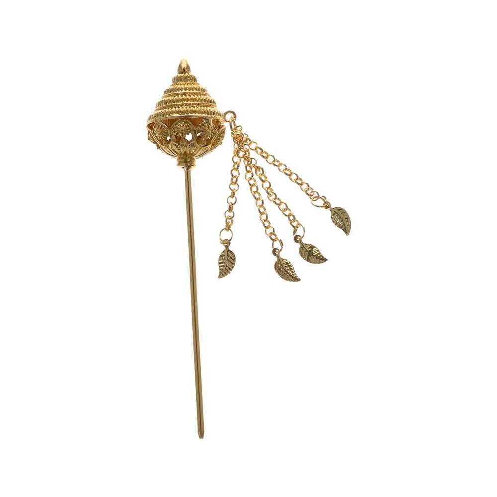 Ethnic Costume Accessories Metal Hair Sticks Thai Headdress Ancient Style Headwear Tassels Hairpin