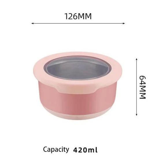 Коробка для хранения свежих продуктов из нержавеющей стали, герметичная миска для еды, не допускающая ожогов, с крышкой, кухонная герметичная миска для еды, коробка для хранения свежих продуктов