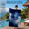 Ever-ton Football Club Crest Printed Microfiber Beach Towel, Soft And Absorbent, Quick-Dry, Ideal for Summer Travel, Beach Essential, Swimming Pool