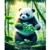 Frame Painting By Numbers For Adults Starter Kit Panda Animals Picture On Numbers Diy Crafts For Home Decors 40x50