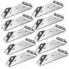 10pcs 70mm/2.75" X 22mm/0.866" Trapeziform Angle Brackets Triangle Metal Shelf Support Sofas