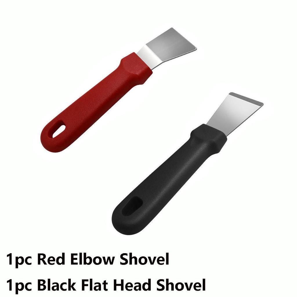 2pcs Kitchen Cleaning Spatulas, Scrapers for Range Hood, Pot Bottom, And Refrigerator Cleaning Tools, Multifunctional Spatula