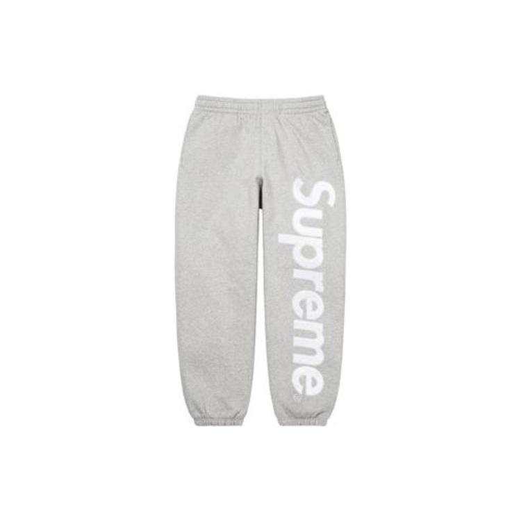 Supreme Satin Appliqu Sweatpants 'Green White' Men's SUP-FW22-439