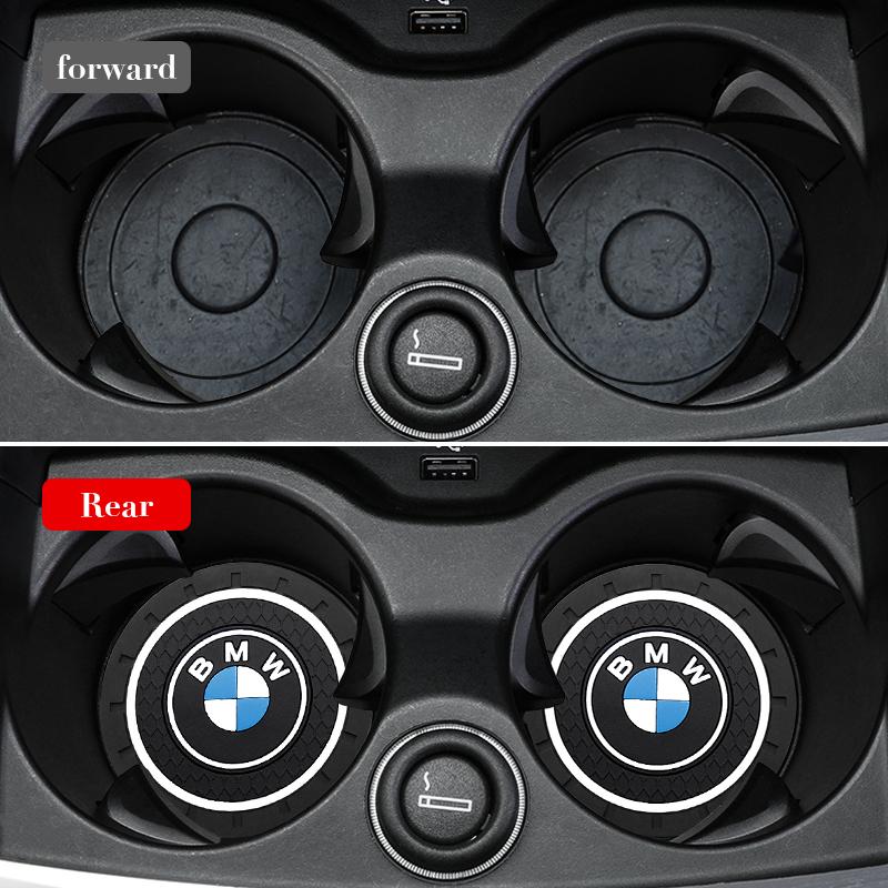 Для BMW M M3 F30 F20 E28 E36 E39 E46 E91 X1 Автомобильные Логотипы Подставки под Стаканчики Подкладки под Стаканчики для Воды Паз для Стакана Нескользящий Коврик Аксессуары для Интерьера