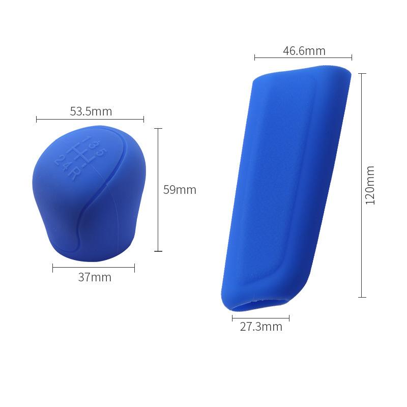 Universal Car Silicone Gear Shift Knob Cover Non-Slip Collars Gear Shift Non-Slip Grip Handle Protective Covers Car Accessories