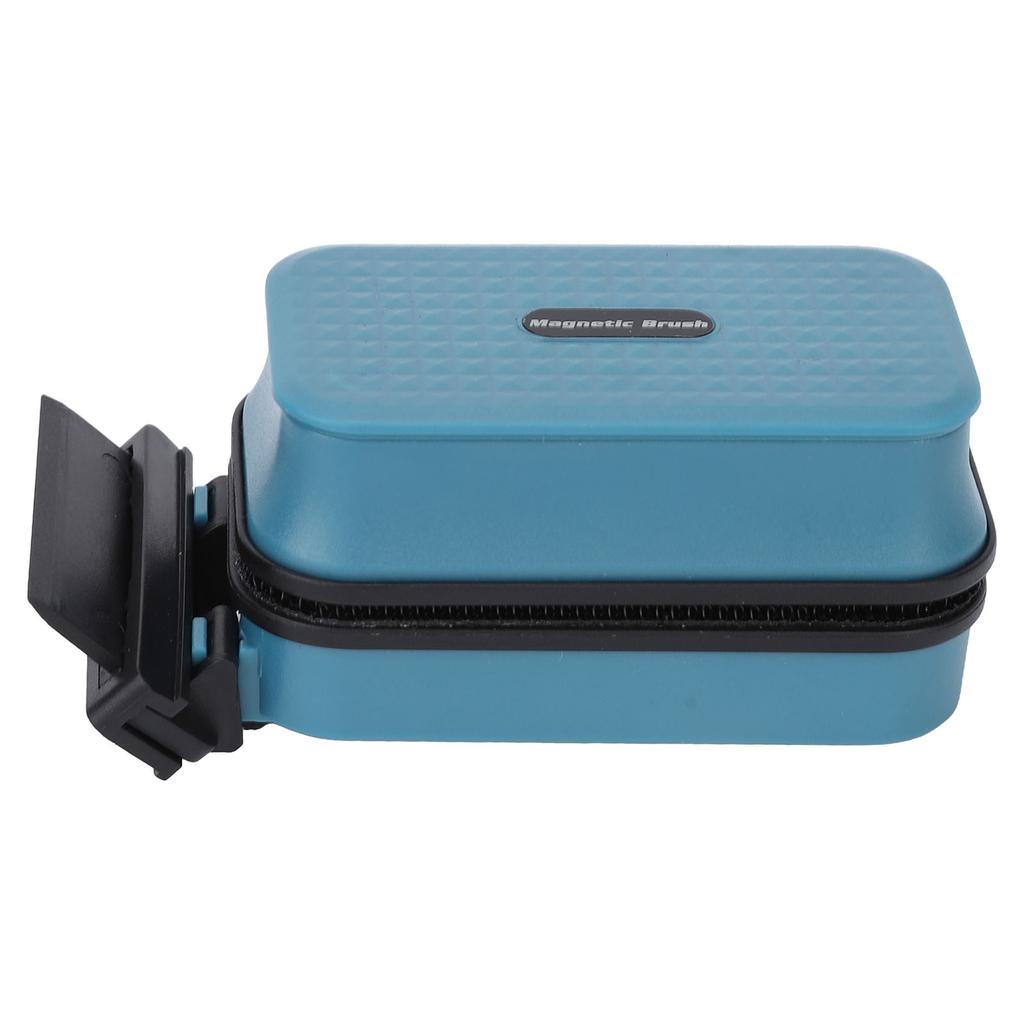 Magnetic Fish Tank Brush Strong Suction Suspended Magnetic Aquarium Cleaner Brush with Algae Scraper for Fish Tank