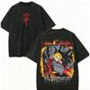 Аниме-футболка Fullmetal Alchemist для любителей, стирка, одежда на весь год, высокое качество, индивидуальность, одежда больших размеров, унисекс, новая модель, парная футболка