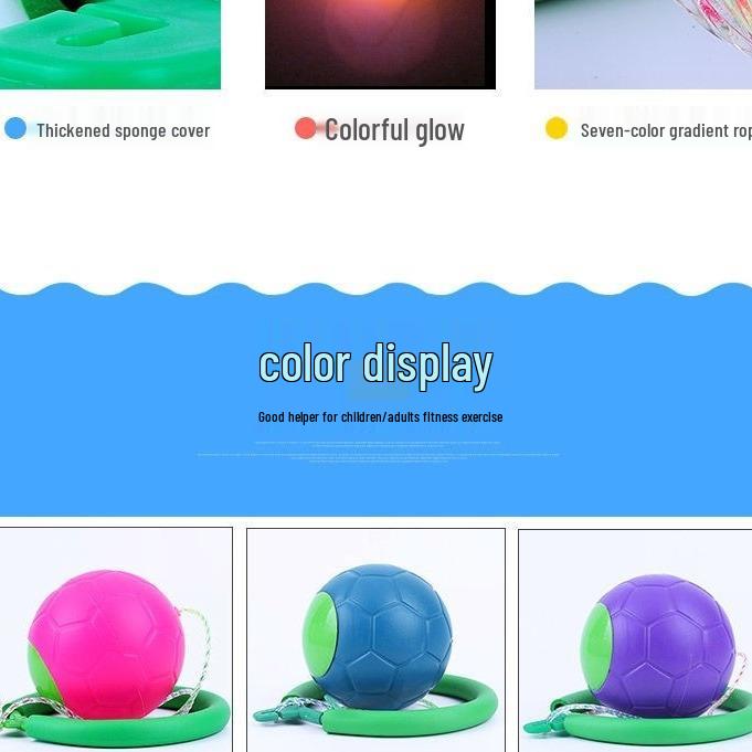 Детский набор прыгающих мячей с ручкой - Фитнес-игрушка для детского сада и начальной школы