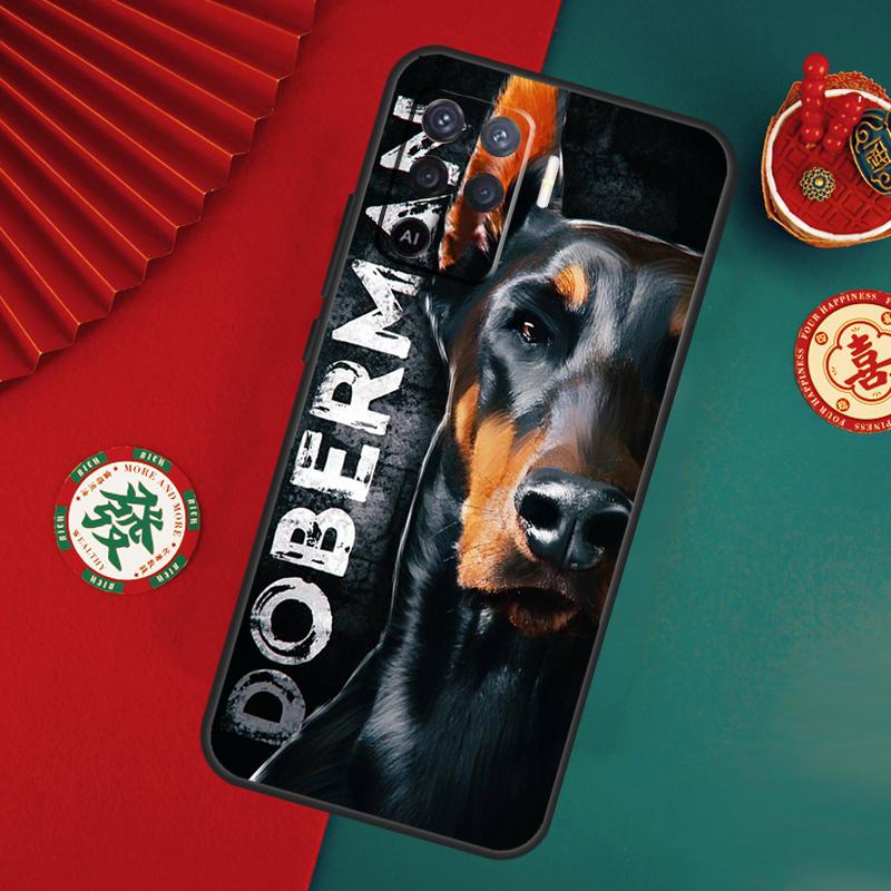 Чехол для собаки таксы добермана для Oppo A76 A16 A96 A17 A60 A40 A80 A98 A58 A78 A18 A38 A57 A74 A54 A94 A15 A5 A6 Pro
