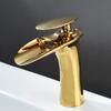Basin Faucets Waterfall Bathroom Faucet Single Handle Basin Mixer Tap Bath Antique Faucet Brass Sink Water Crane Silver