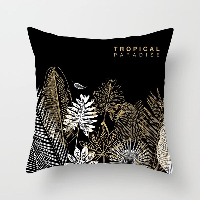 Modern Simple Geometric Abstract Peach Leather Velvet Pillow Case Home Sofa Car Pillow Cushion Cover