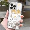 Милый кот TPU Прозрачный чехол для телефона Для IPhone 16 15 14 13 12 11 Pro Max 14pro 16pro 7 8 plus X XR XS Ударопрочный Мягкий чехол