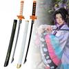 Клинок Шинобу из Demon Slayer Аниме Kimetsu No Yaiba Косплей Реквизит Ниндзя Нож Реальный Размер Японская Самурайская Сабля Подарок 40 дюймов Безопасно для Детей Развлекательный Веселый