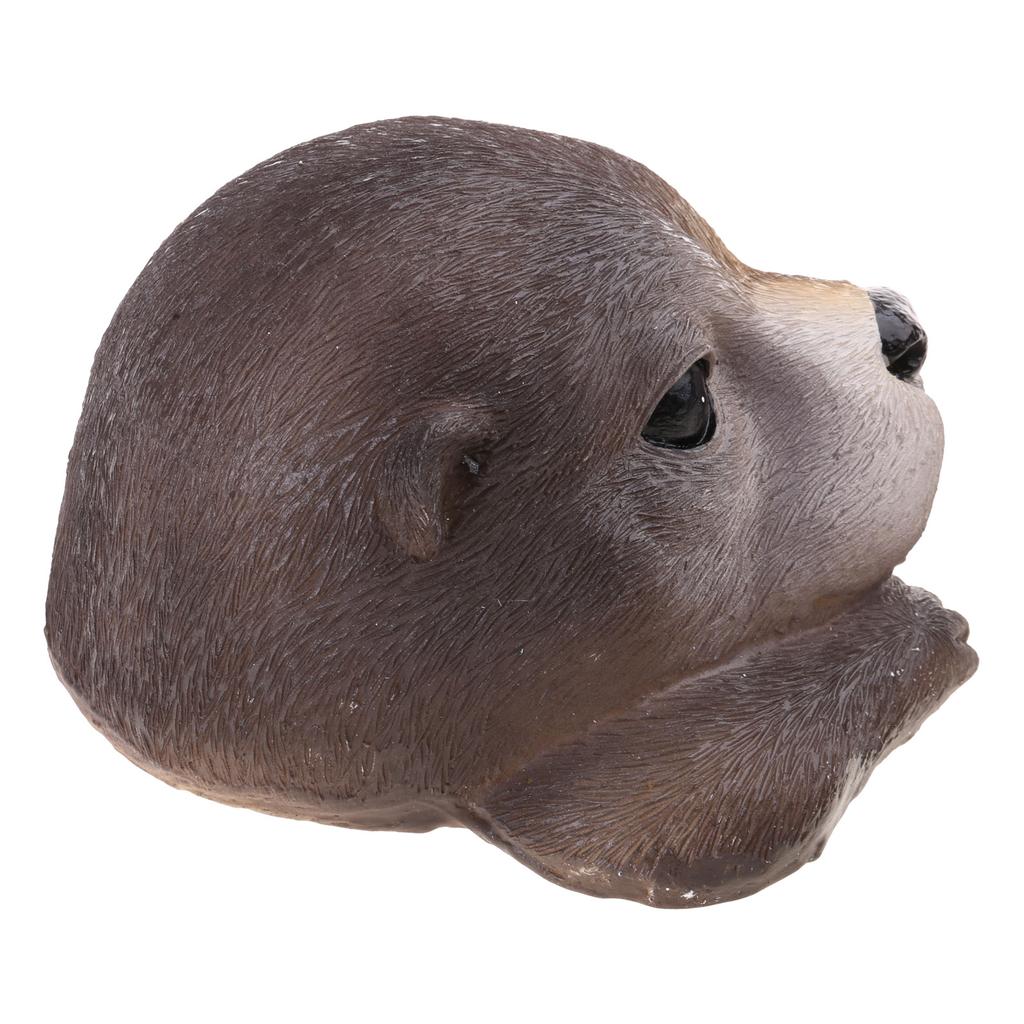 Floating Otters for Pond Yard Floating Pool Decorations Resin Otters Shape Weather Resistant Floating Statue Fish Pond