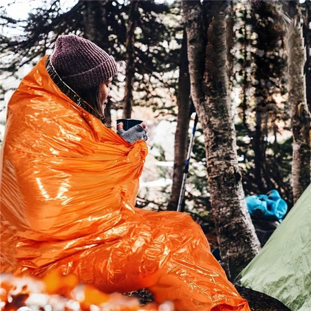 Portable Survival Sleeping Bag Waterproof Thermal Blanket Rescue Bag Emergency Sleeping Bag Hiking