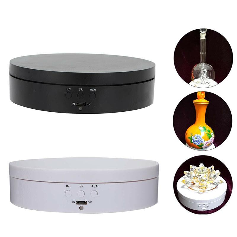 Rotating Display Stand 360-Degree Motorized Spinner Turntable with USB Power Cable for Photography
