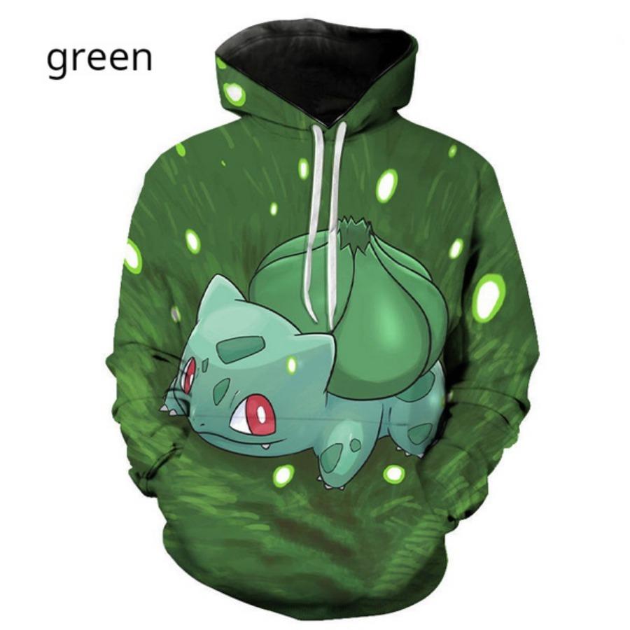 Мужская женская мода повседневная толстовка с капюшоном 3D-печать свитер пуловер уличная игра игры покемон свитер