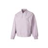 Solid Color Logo Sports Fitness Training Running Woven Jacket Women Jacket Purple 626021-60